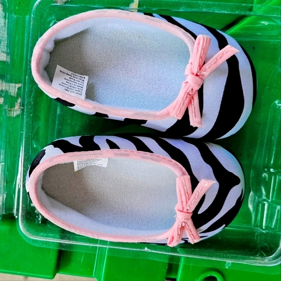 Little Me Other - Little Me Zebra Print Baby Infant Shoes